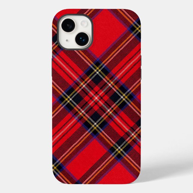 Xadrez vermelha de Stewart tartan (Verso)