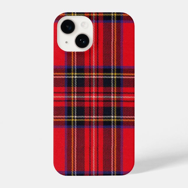 Xadrez vermelha de Stewart tartan (Verso)