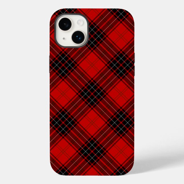 Xadrez vermelha de tartan (Verso)
