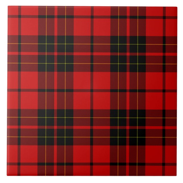 Xadrez vermelha do Brodie tartan (Frente)
