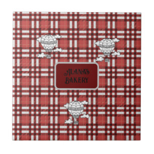 Xadrez vermelha e branca