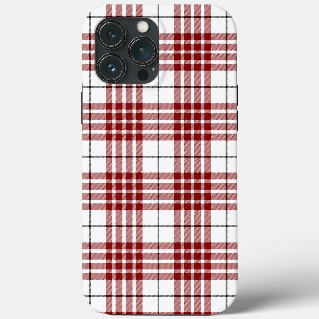 xadrez vermelho branco Buchanan tartan (Verso)