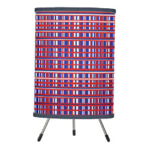 Xadrez Vermelho Branco e Azul Patriótico