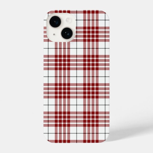 Xadrez vermelho e branco Buchanan tartan (Verso)