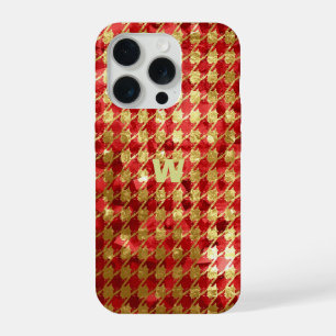 Xadrez Vermelho e Dourado