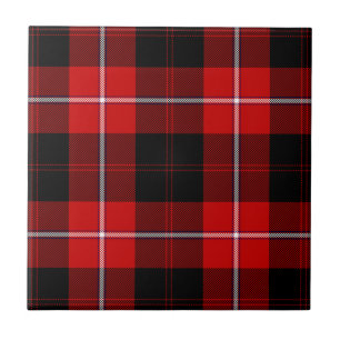 Xadrez Vermelho e Preto Cunningham Tartan