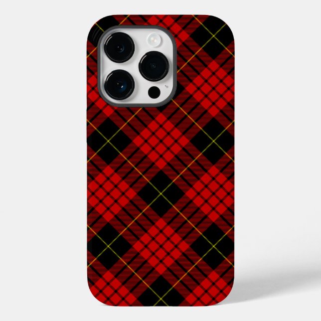 Xadrez Vermelho e Preto MacQueen Tartan (Verso)