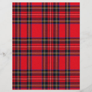 xadrez vermelho e preto Royal Stewart tartan