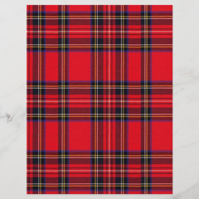 xadrez vermelho e preto Royal Stewart tartan (Frente)