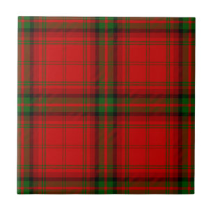 xadrez vermelho e verde do tartan MacDougall