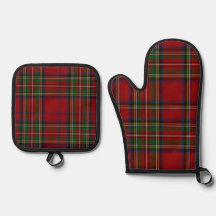 Xadrez Vermelho Stewart Tartan para o Natal