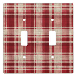 Xadrezes de Creme Vermelho