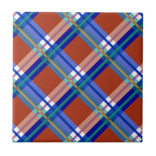 Xadrezes, verificações, Tartans vermelhos e azui