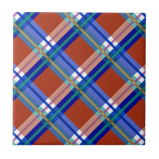 Xadrezes, verificações, Tartans vermelhos e azuis