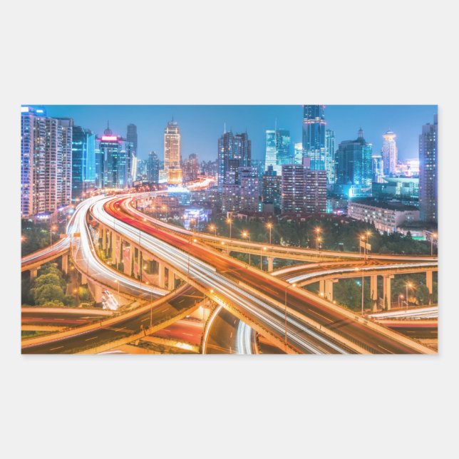 Xangai Overpass 2 adesivos (Frente)