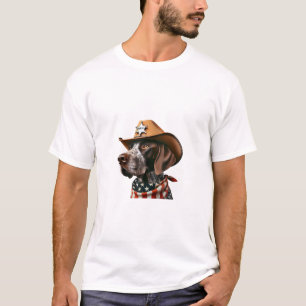 Xerife Engraçado Camiseta de cão Cachorro Alemão