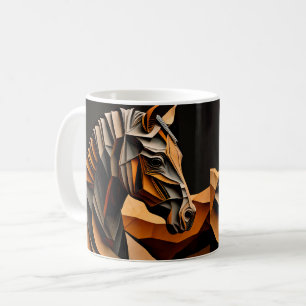 Xícara com Design de Cavalo, Arte Rústica de Anima