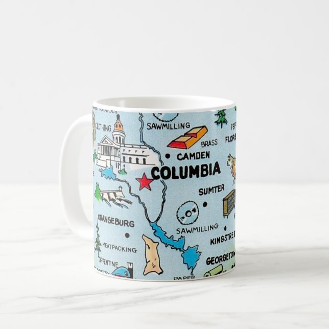 Xícara da Carolina do Sul - Columbia (Frente Esquerda)