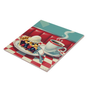 Xícara de Berry, Sorvete e café