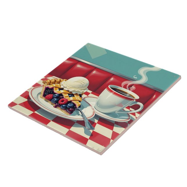 Xícara de Berry, Sorvete e café (Lateral)