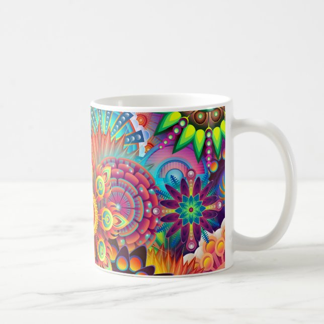 Xícara de café Abstrato-Mug Colorida (Direita)