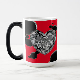 Xícara de café aquecida por transformação