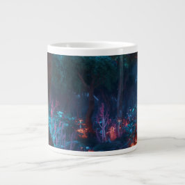 Xícara de Café Arte Florestal Fantasia Sombria