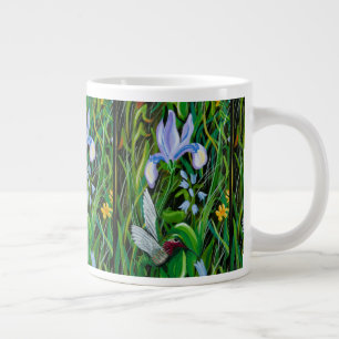 Xícara de café Beija-flor e Íris