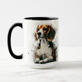 Xícara de café com beagle