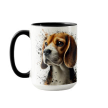 Xícara de café com beagle