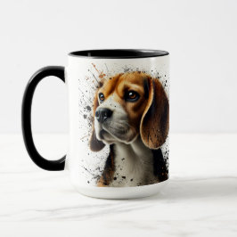 Xícara de café com beagle