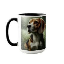 Xícara de café com beagle