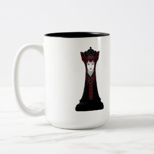 Xícara de café com dois tons, Rainha Negra