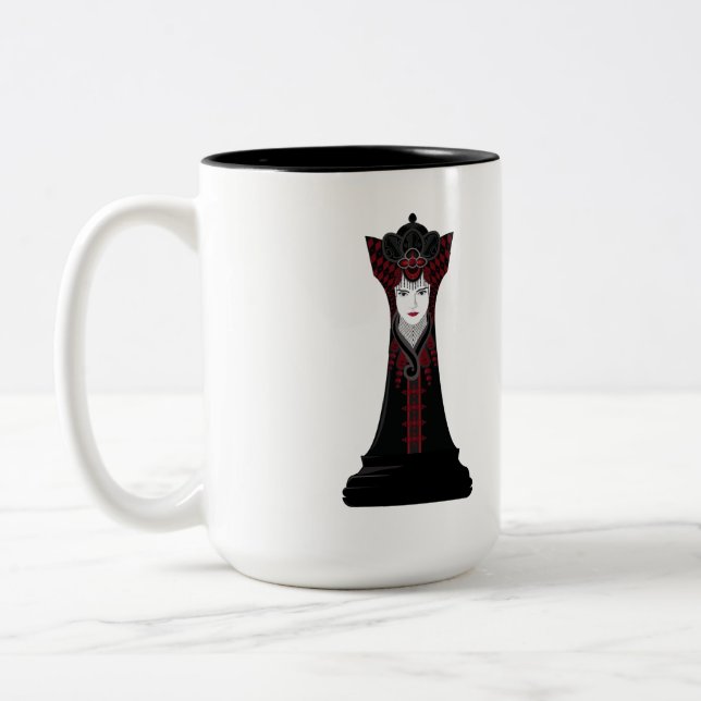 Xícara de café com dois tons, Rainha Negra (Esquerda)