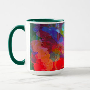 Xícara de café com Rosa de Abstrato personalizado