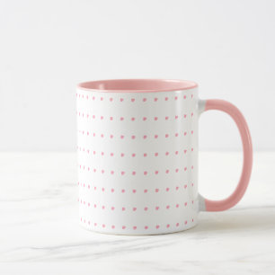 Xícara de café compacto Bolinhas rosa