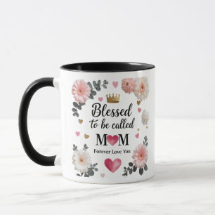 Xícara de café composto de 11oz com Coroa e Coraçõ