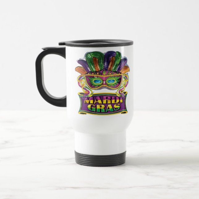 Xícara de café da Caneca de viagem Mardi Gras (Esquerda)