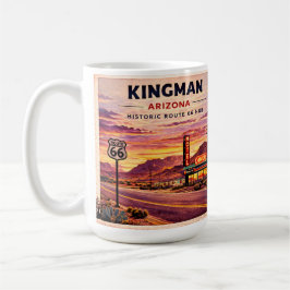Xícara de Café da Rota 66 de Kingman Presente de B