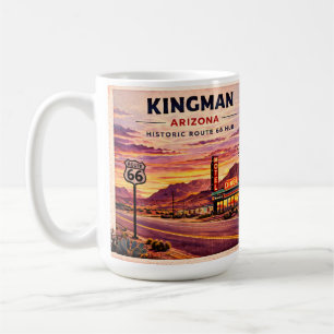 Xícara de Café da Rota 66 de Kingman Presente de B