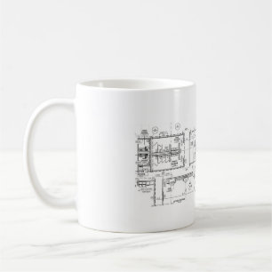 Xícara de café de arquitetura
