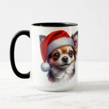 Xícara de Café de Natal Chihuahua