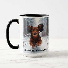 Xícara de café de Natal Dachshund