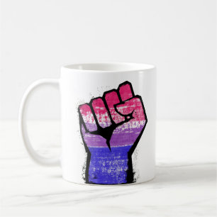 Xícara De Café De Protesto Bissexual