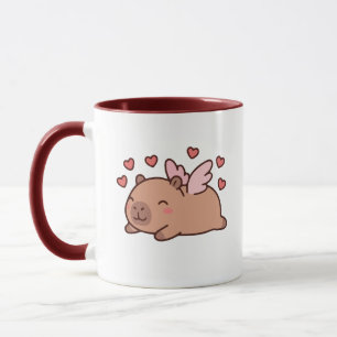 Xícara de Café do Capivara Kawaii