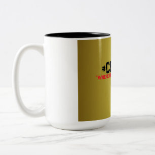 Xícara de café Dourada e preta