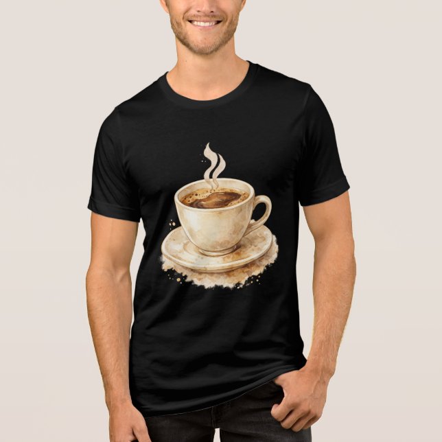 Xícara de café em aquarela (Frente)