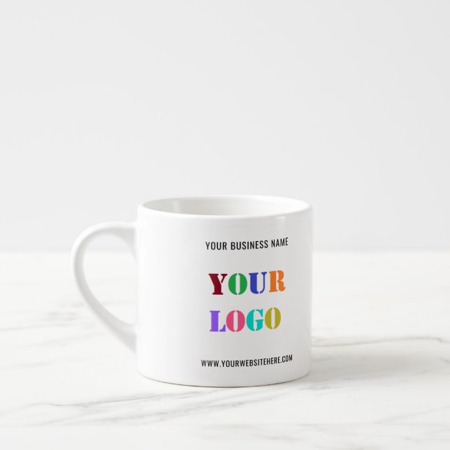 Xícara de Café Espresso com Logotipo Personalizado (Esquerda)