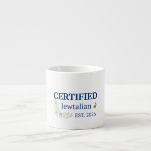 Xícara de café espresso Jewtaliano Certificado