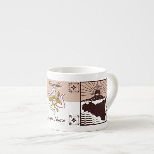 Xícara de café espresso personalizada Família Sici